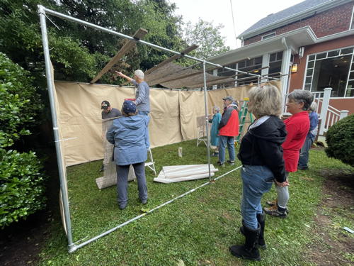 2023 Fabrangen Sukkah building